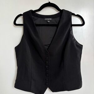 J.Crew Black Button-Up Vest